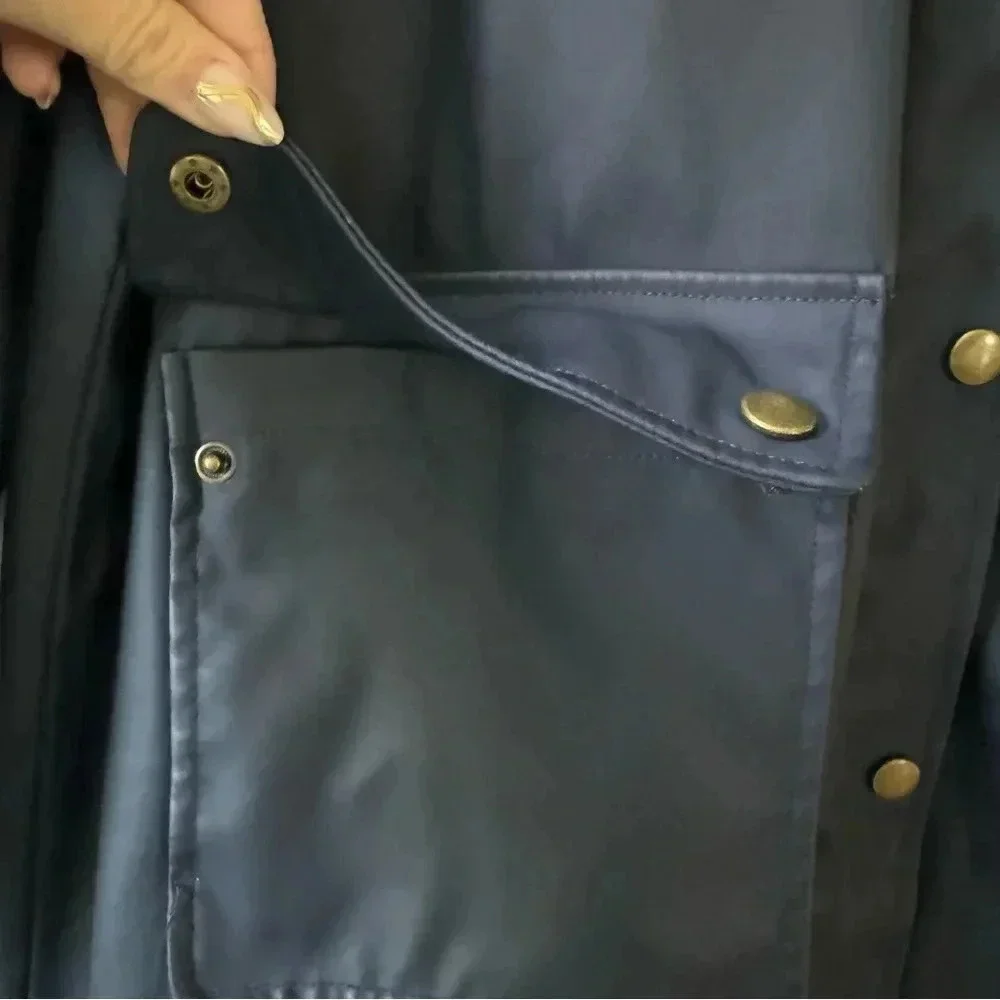 Marine Layer Birdie Rubber Duckie Lined Raincoat Jacket Women’s size medium